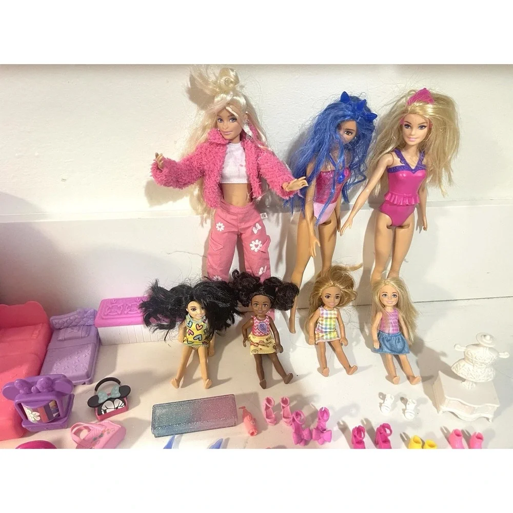 Lot Of‎ Barbie Dolls And Accessories